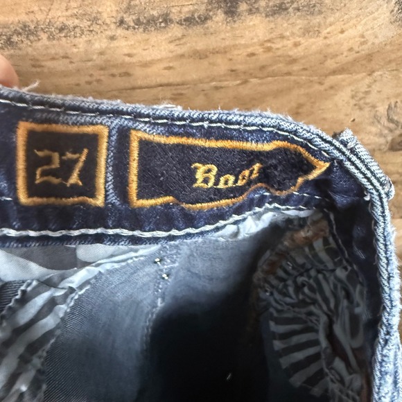 Rock Revival Fenna Bootcut Jeans Women Size 27 Rhinestone Embellished Blue Denim - Picture 11 of 11